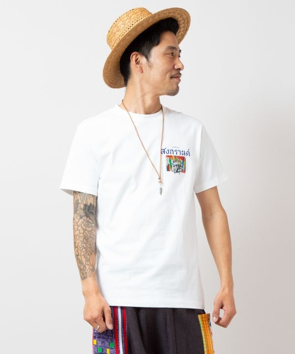 Songkran Festival Print T-Shirt by AMINA - Ametsuchi