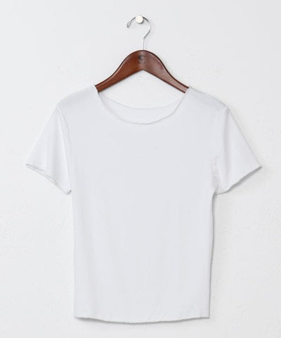 Camiseta básica elástica de rayón de AMINA - Ametsuchi