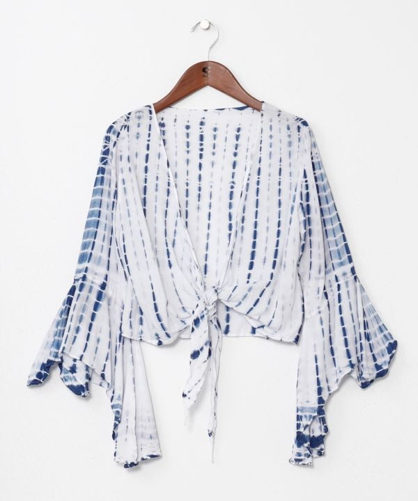 Cardigan Pendek Tie Dye oleh AMINA - Ametsuchi