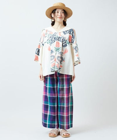 Ad Inspired Graphic Sailor Collar Top by AMINA - Ametsuchi