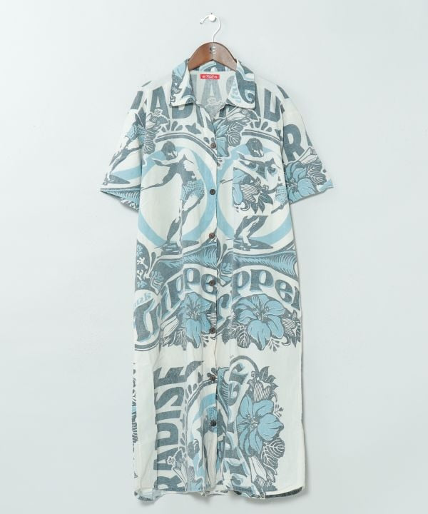 Ad Inspired Graphic Shirt Dress by AMINA - Ametsuchi