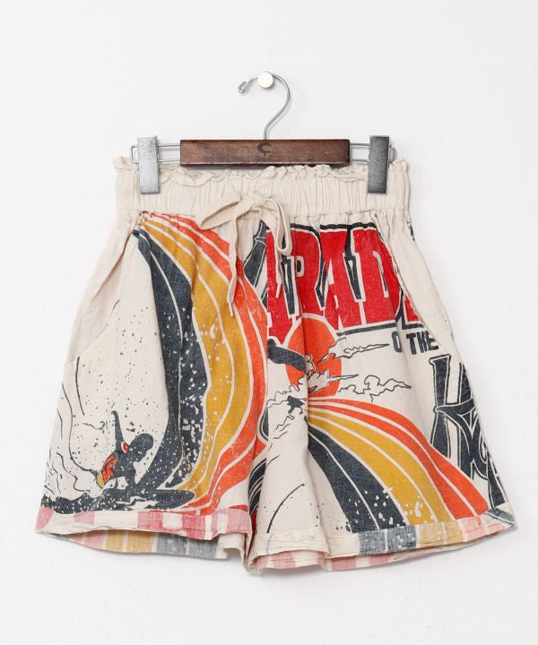 Ad Inspired Graphic Cotton Shorts