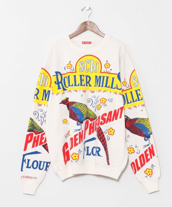 Advertisement Print Sweat Pullover