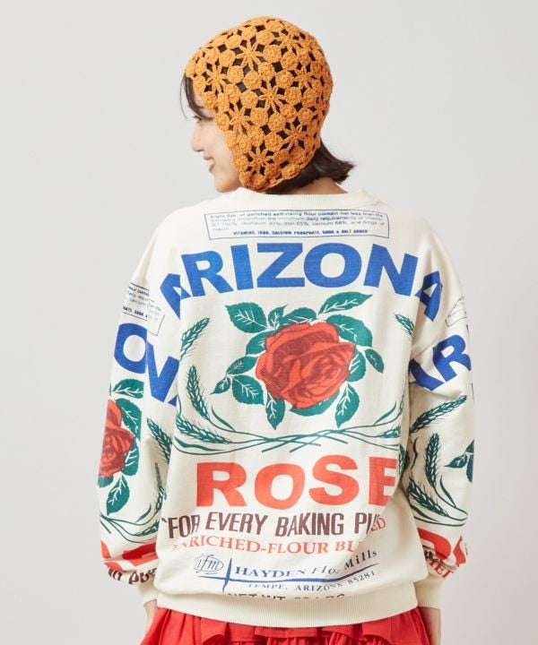 Advertisement Print Sweat Pullover