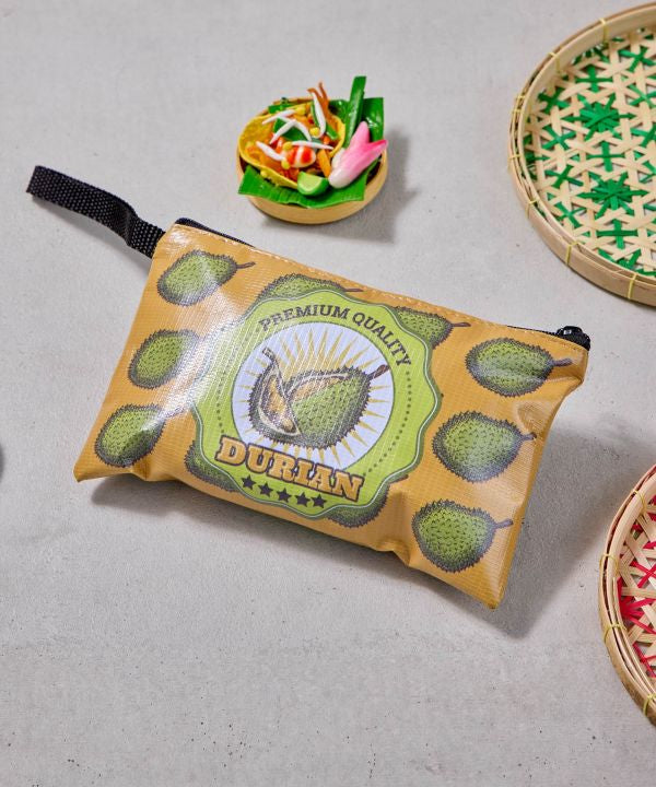 Thai Food Print Pouch by AMINA - Ametsuchi