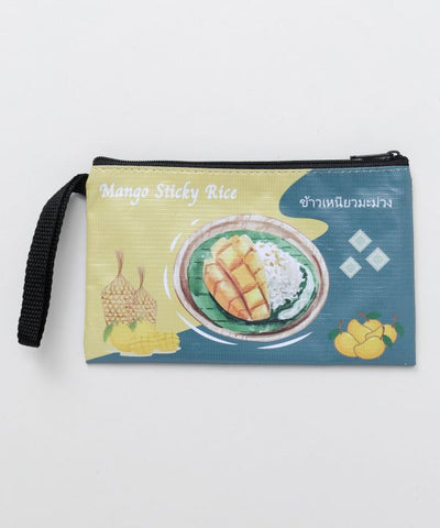 Thai Food Print Pouch by AMINA - Ametsuchi