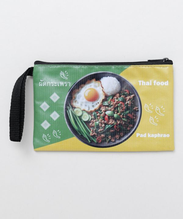 Thai Food Print Pouch by AMINA - Ametsuchi