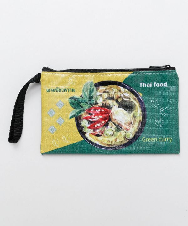 Thai Food Print Pouch by AMINA - Ametsuchi