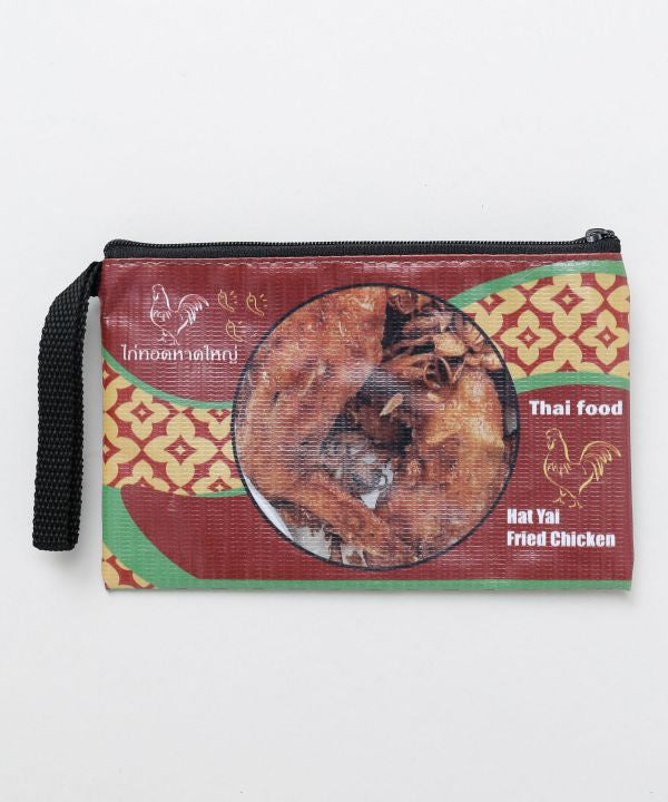 Thai Food Print Pouch by AMINA - Ametsuchi