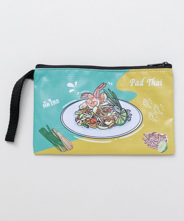 Thai Food Print Pouch by AMINA - Ametsuchi
