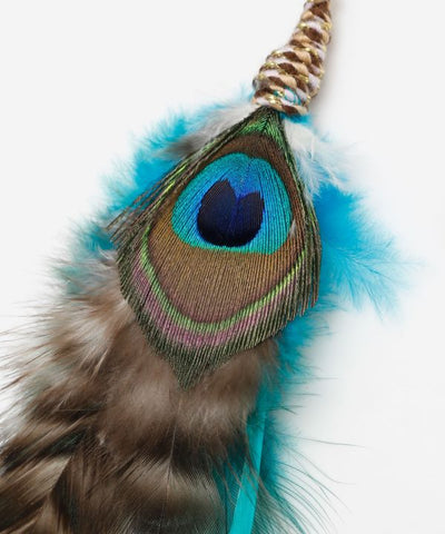 Feather Motif Statement Earrings by AMINA - Ametsuchi