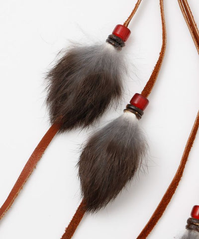 Suede Faux Fur Single Earring (1pc)