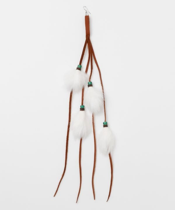 Suede Faux Fur Single Earring (1pc)