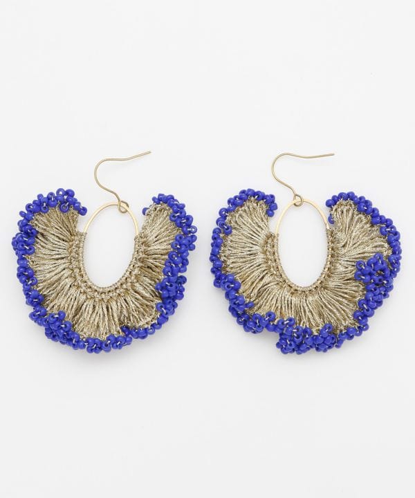 Statement-Ohrringe mit Rüschen