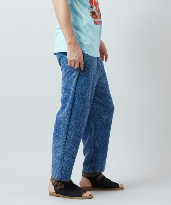 Denim Texture Cotton Pants by AMINA - Ametsuchi