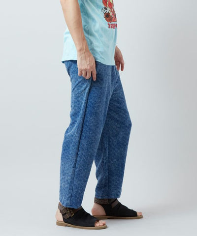 Denim Texture Cotton Pants by AMINA - Ametsuchi
