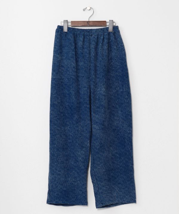 Denim Texture Cotton Pants by AMINA - Ametsuchi