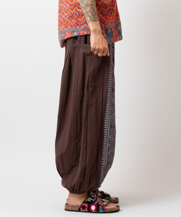 OM Motif Print Harem Pants by AMINA - Ametsuchi