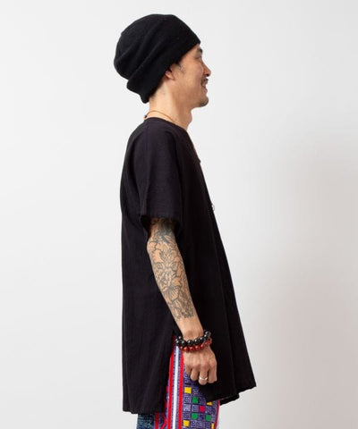 Oversized Cotton Print Top by AMINA - Ametsuchi