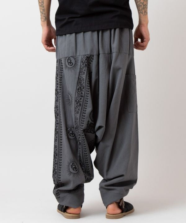 OM Motif Harem Pants by AMINA - Ametsuchi