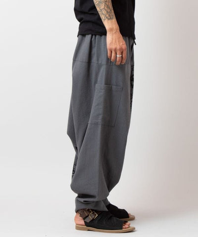 OM Motif Harem Pants by AMINA - Ametsuchi