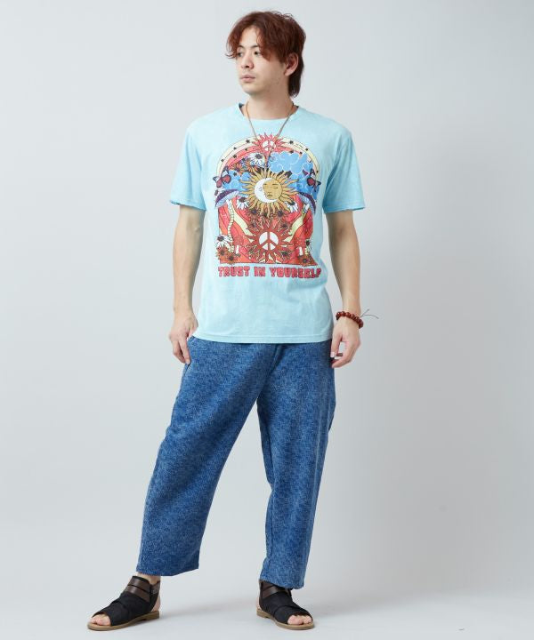 Psychedelic Print T-Shirt by AMINA - Ametsuchi