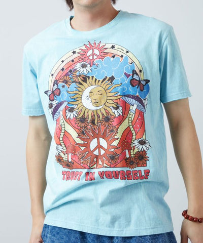 Psychedelic Print T-Shirt by AMINA - Ametsuchi