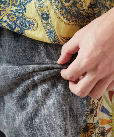 Sun Moon Print Shorts by AMINA - Ametsuchi