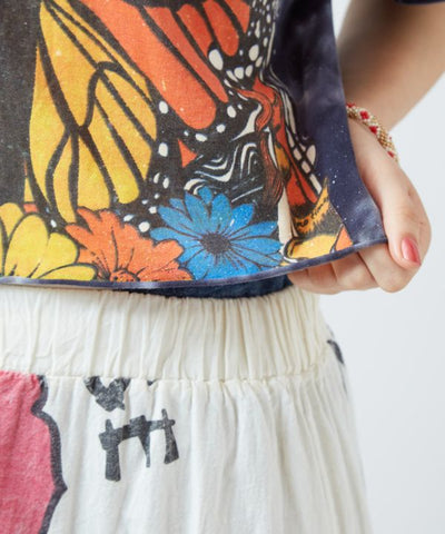 Psychedelic Cropped T-Shirt by AMINA - Ametsuchi