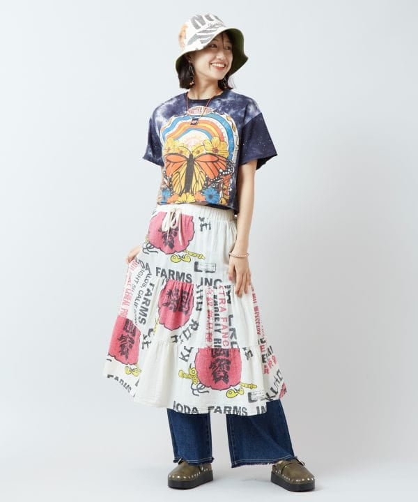 Psychedelic Cropped T-Shirt by AMINA - Ametsuchi