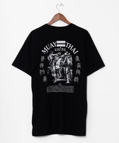 Muay Thai Print T-Shirt by AMINA - Ametsuchi