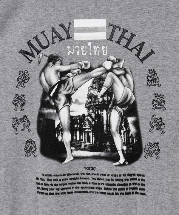 Muay Thai Print T-Shirt by AMINA - Ametsuchi