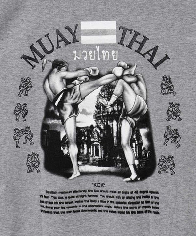 Muay Thai Print T-Shirt by AMINA - Ametsuchi