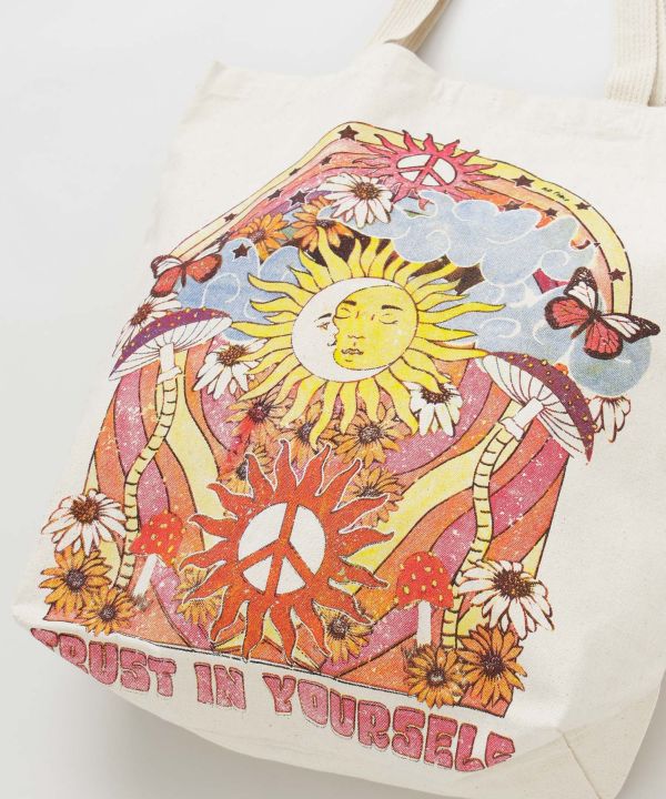 Tas Tote Hippie Vintage oleh AMINA - Ametsuchi