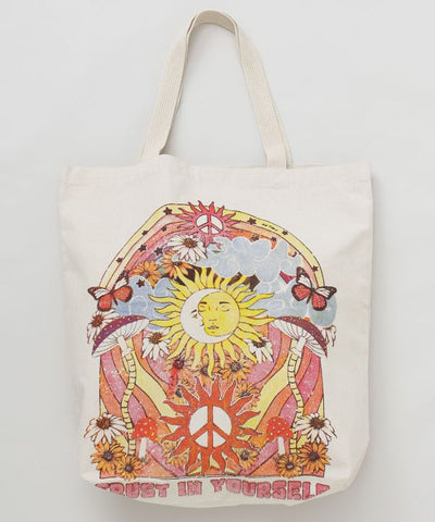 Tas Tote Hippie Vintage oleh AMINA - Ametsuchi