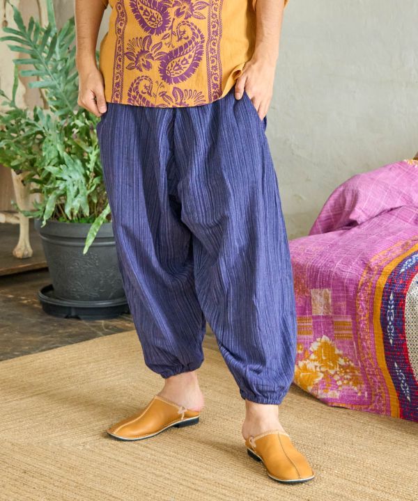 Unisex Cotton Harem Pants by AMINA - Ametsuchi