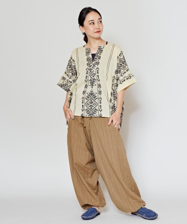 Unisex Cotton Harem Pants by AMINA - Ametsuchi