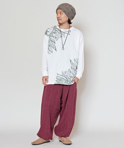 Unisex Cotton Harem Pants by AMINA - Ametsuchi