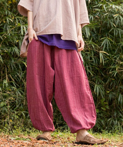 Unisex Cotton Harem Pants by AMINA - Ametsuchi