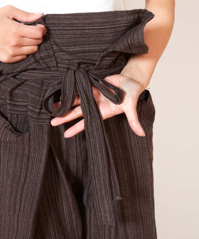 Unisex Wrap Fisherman Pants by AMINA - Ametsuchi