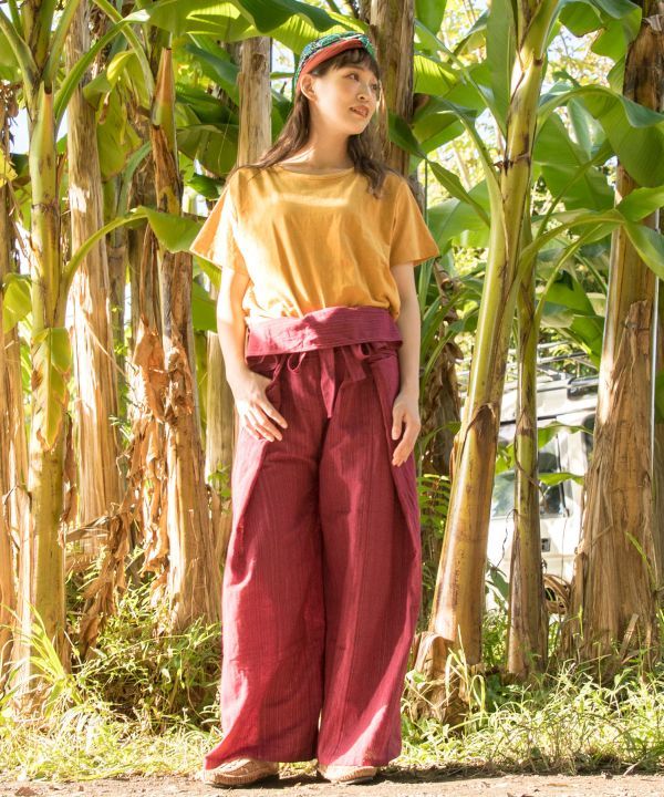 Unisex Wrap Fisherman Pants by AMINA - Ametsuchi