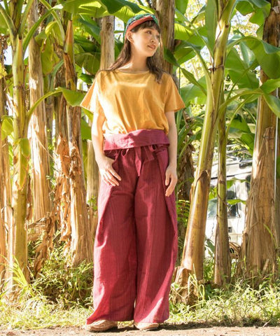 Unisex Wrap Fisherman Pants by AMINA - Ametsuchi