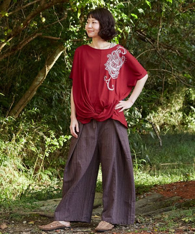 Unisex Wrap Fisherman Pants by AMINA - Ametsuchi