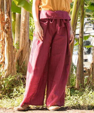 Unisex Wrap Fisherman Pants by AMINA - Ametsuchi