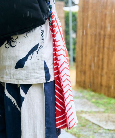 Stripe Pattern Long Tenugui Towel by Kaya - Ametsuchi