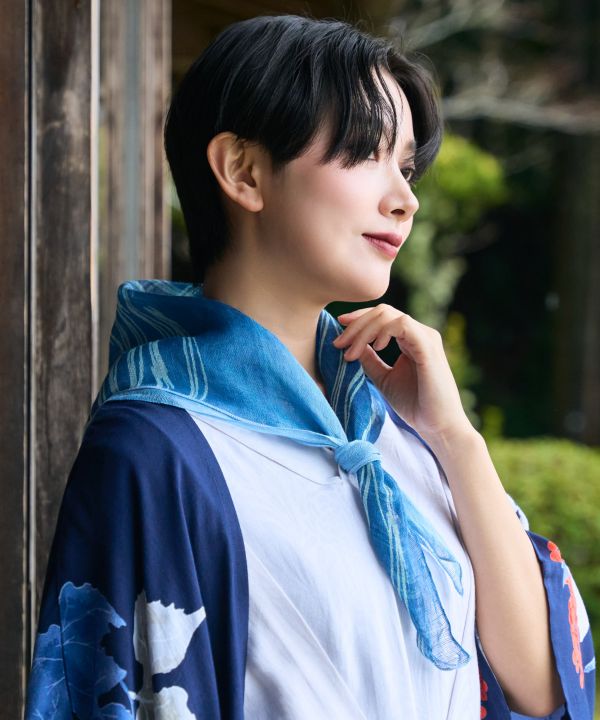 Pine Motif Long Tenugui Towel by Kaya - Ametsuchi