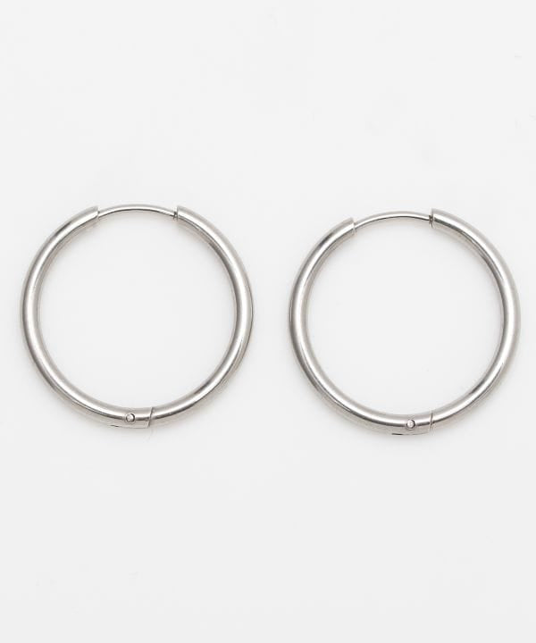 Minimalistische Edelstahl-Creolen - M