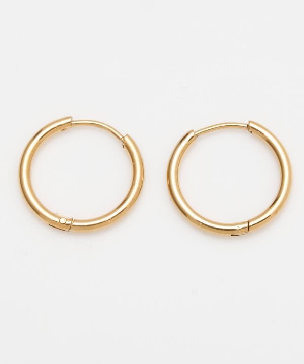 Minimalistische Edelstahl-Creolen - S