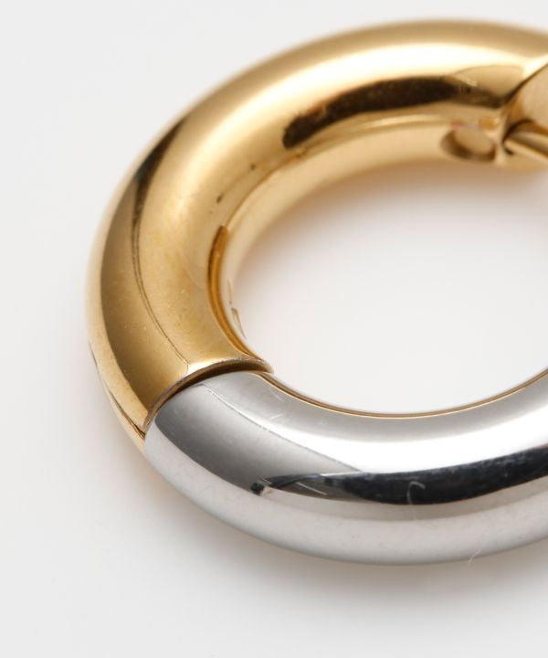 Zweifarbige Edelstahl-Creolen