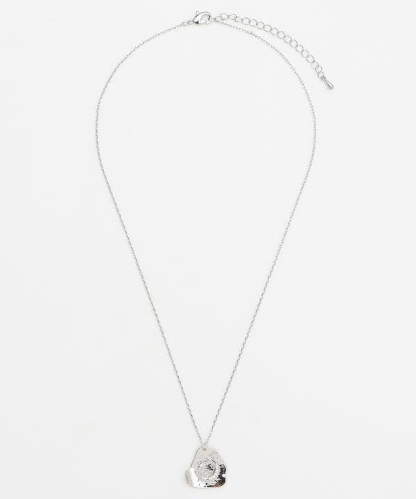 Moon Plate Pendant Necklace